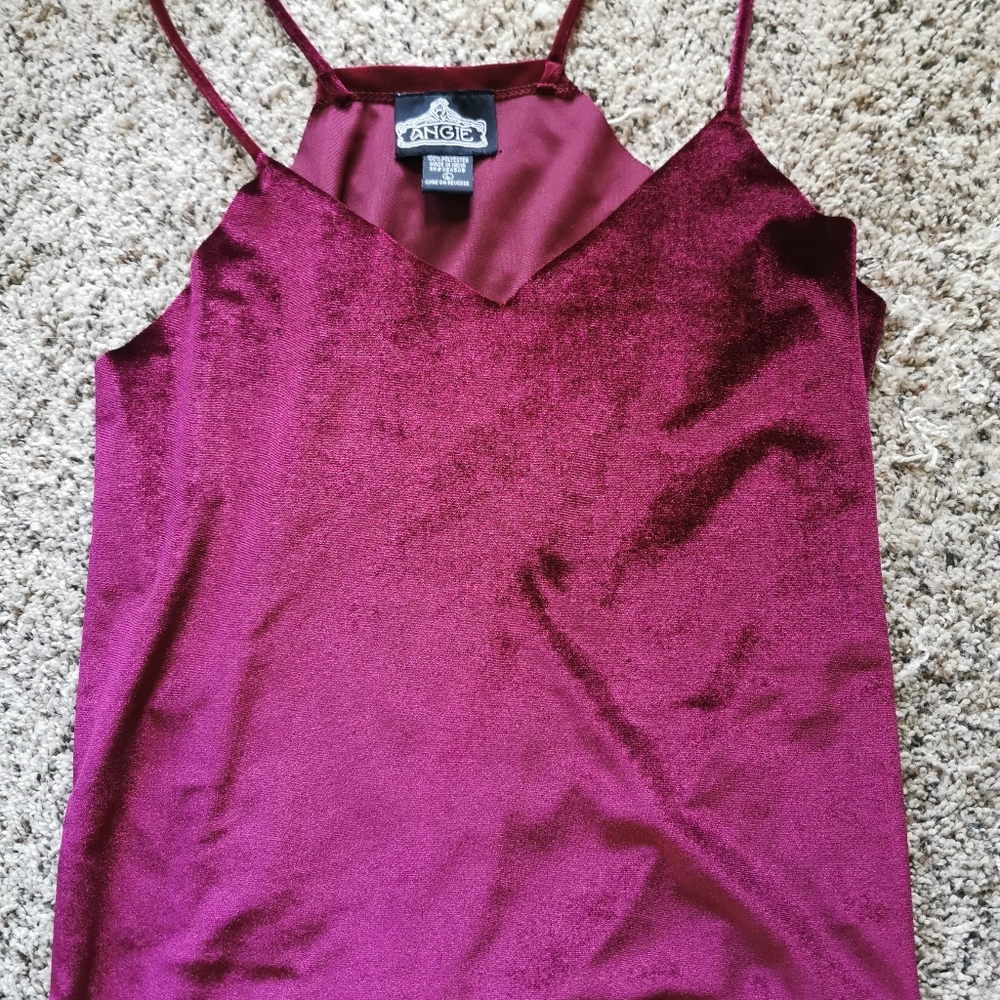 Cute Velvet fashion crop top